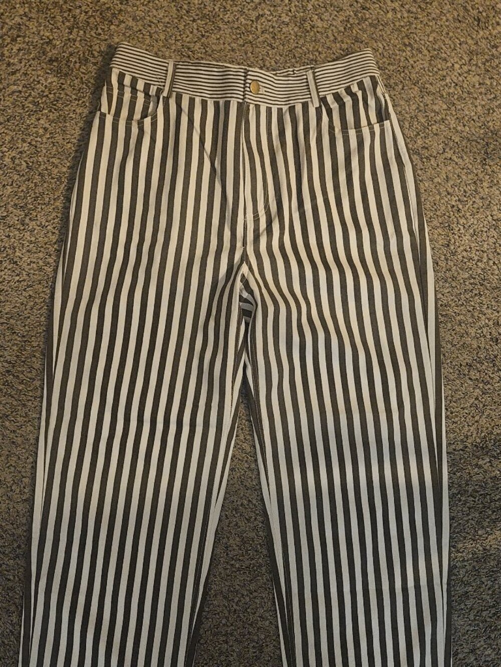 Hem and Thread NWT brown stripe pants
